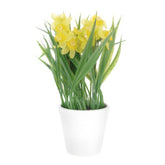 Artificial Narcissus flower in vase,